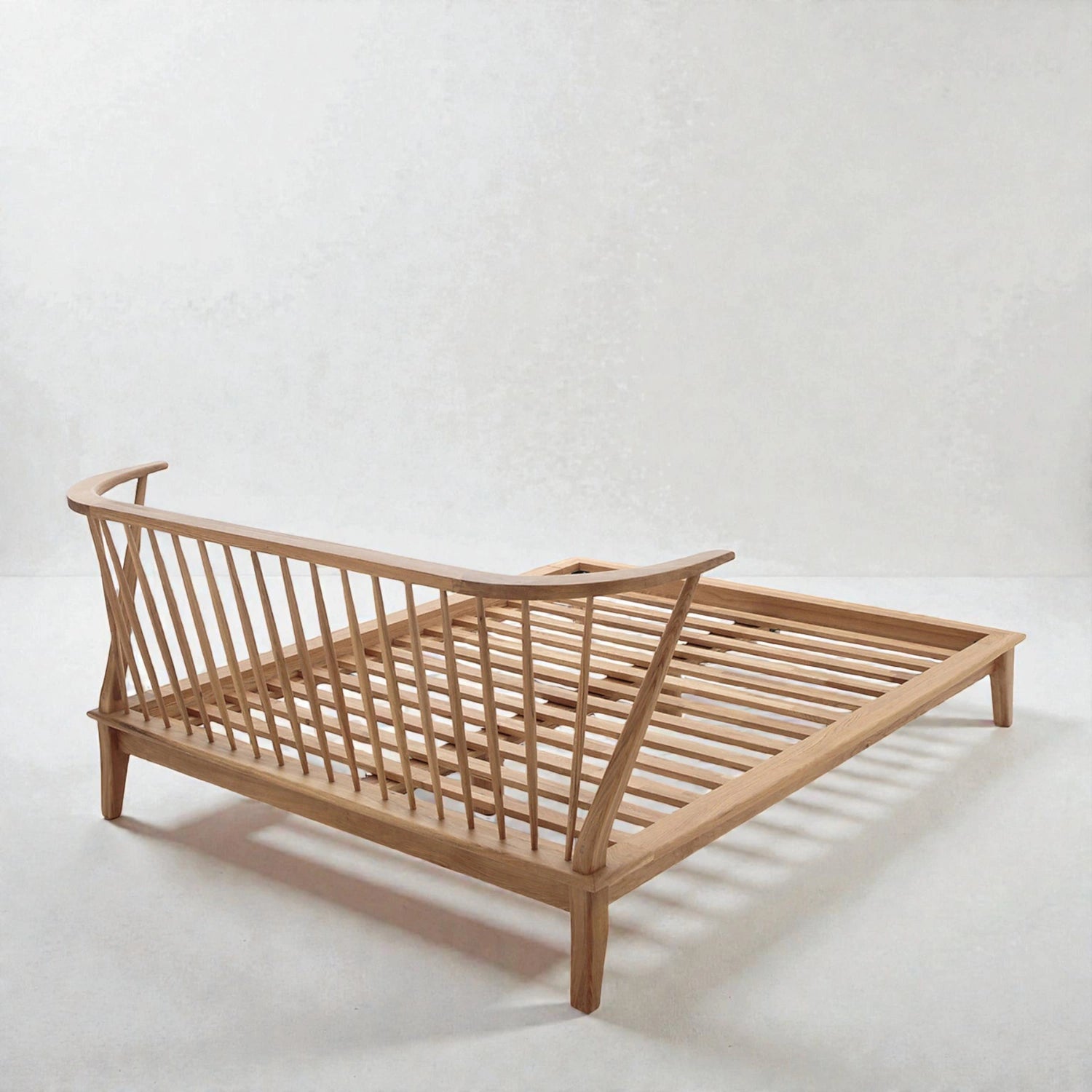 Casdor Solid Ash Wood King Size Bed