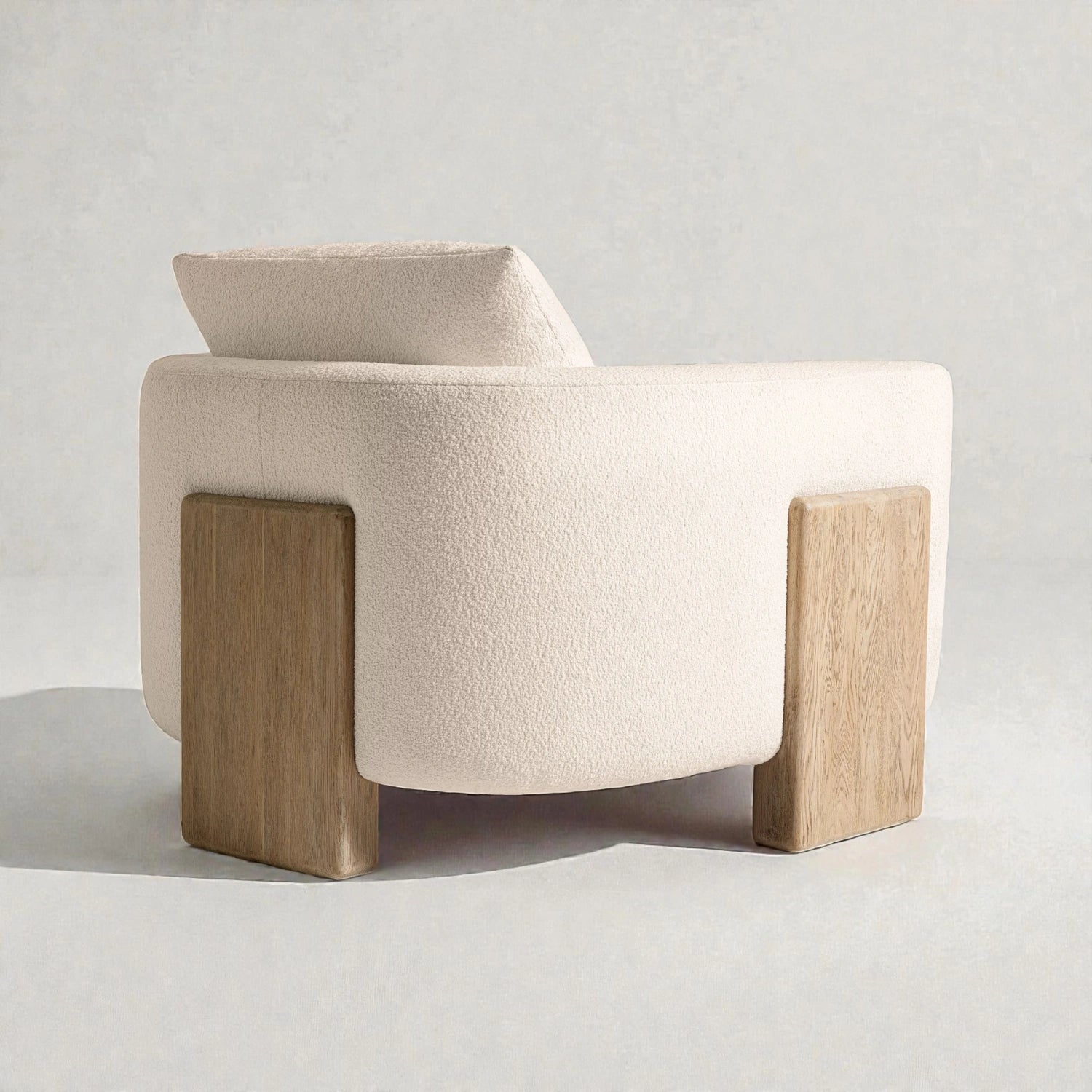 Omen Armchair | Solid Oak Wood & Fabric Upholstery Chair