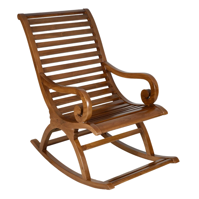 Boston Teak Wood Rocking Chair