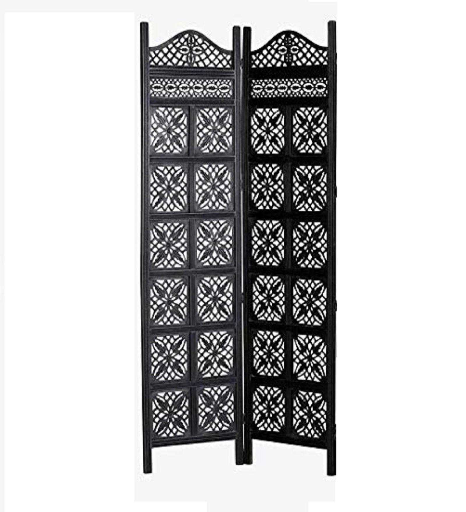 Elegant Panel Mango Wood Room Divider with MDF Jali