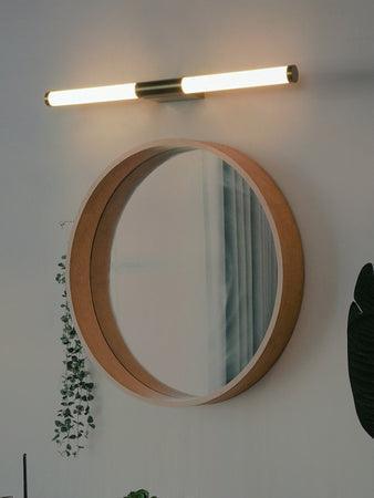 Brass Finish Antique Warm White Vanity LED Mirror Light For Dressing Room & Bathroom