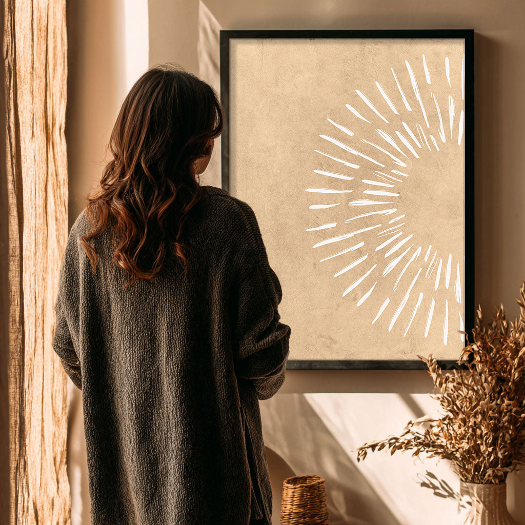 Burst – Abstract Energy Wall Painting
