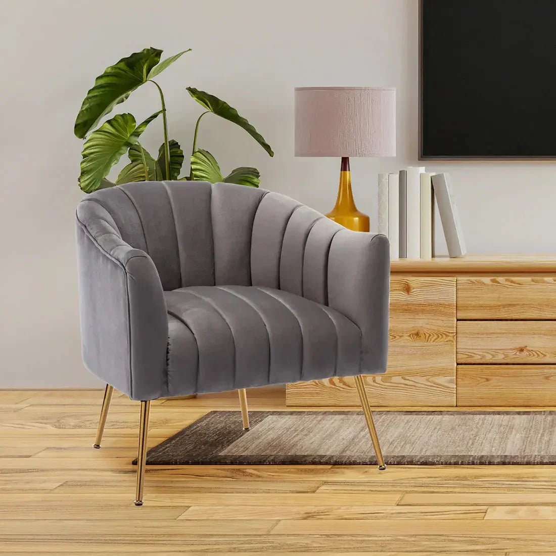 Aurora Velvet Accent Chair