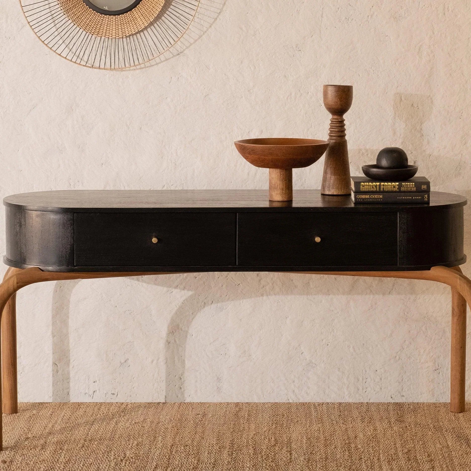 Andaman Inglis Console Table | Wooden Furniture with Storage