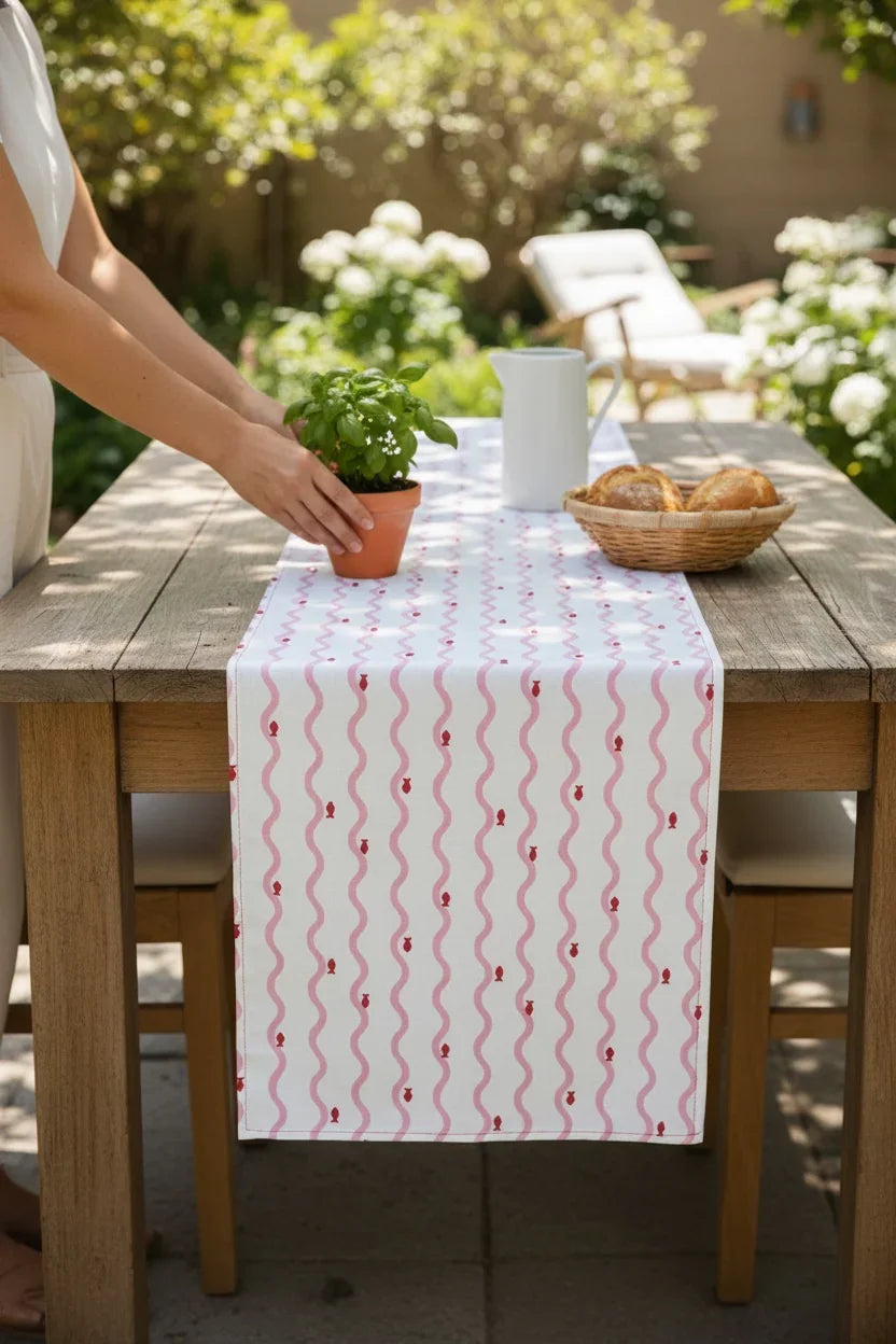 Ripple Runner | Table Runner | Cotton