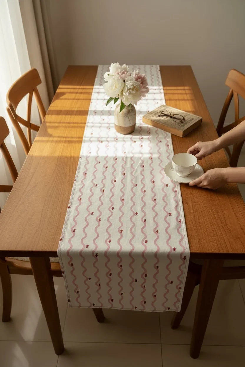 Ripple Runner | Table Runner | Cotton