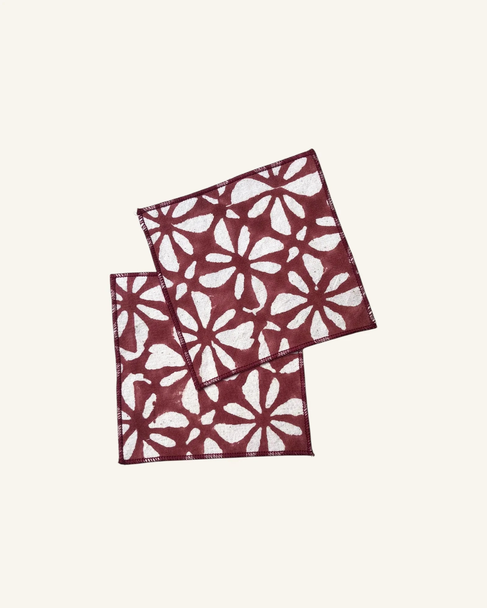 Rosy Sips | Cocktail Napkin | Cotton