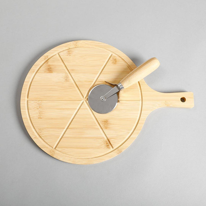 Zimri Bamboo Pizza Board With Knife