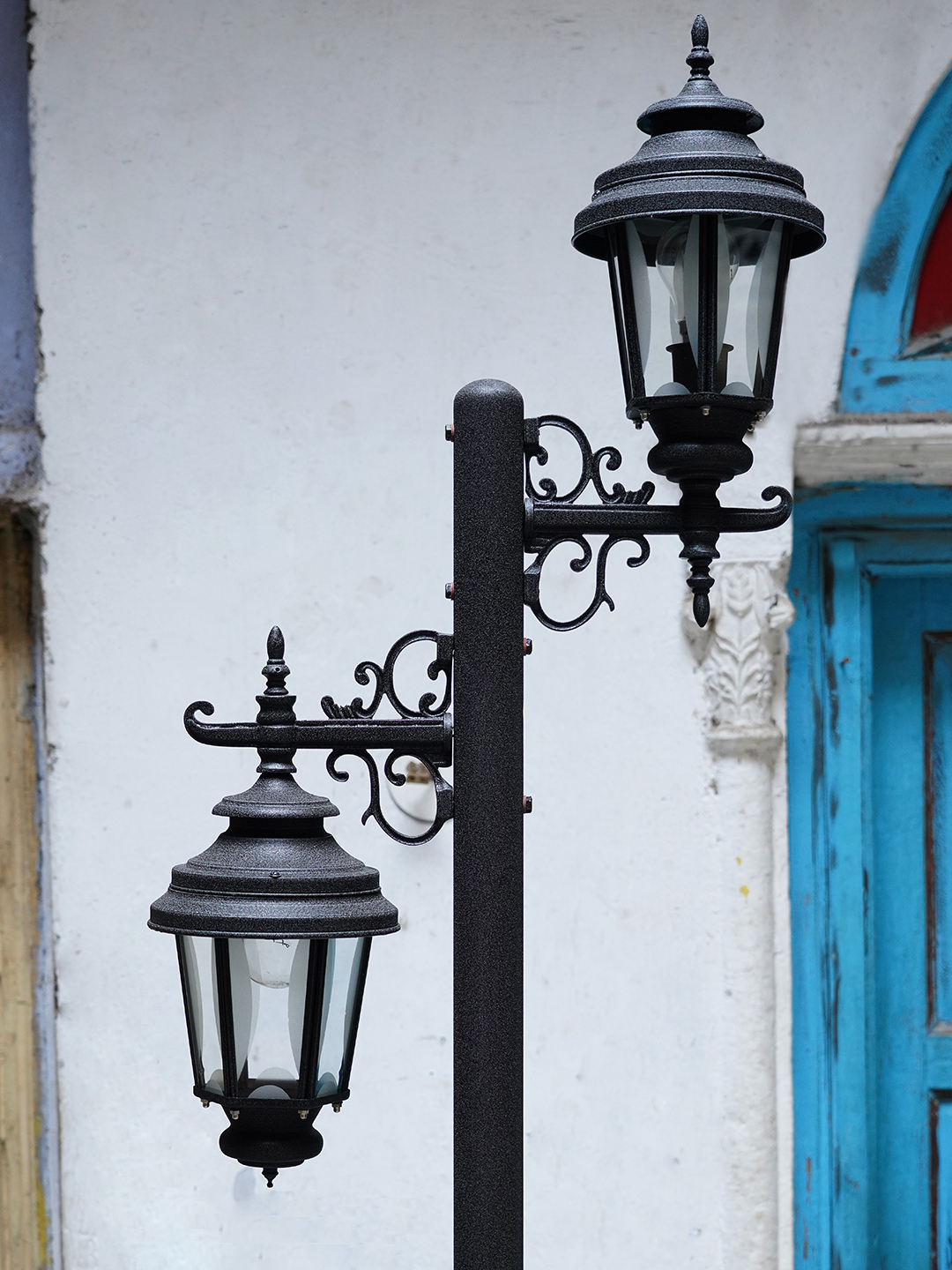 Victorian 8 Feet 2 Up and Down Light Outdoor Post Lamp