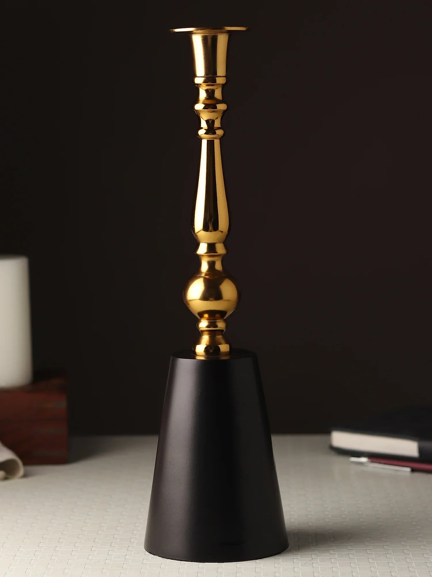 Valora Gold Candle Holder