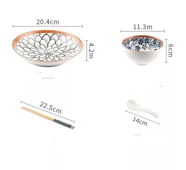 Porcelain Kitchen Bowls Set for Dinning