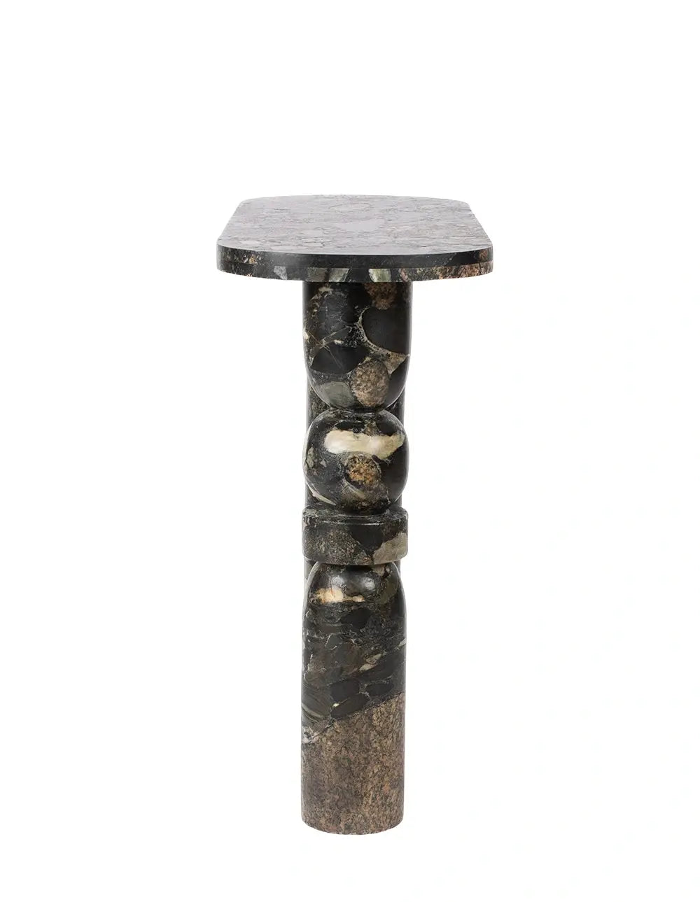 Ribl - Marinace Black Marble Console Table