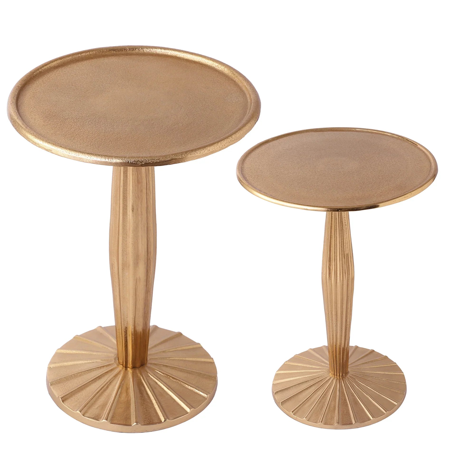 Stylish Golden Side Tables | Decorative Corner Stand For Living Room & Bedroom