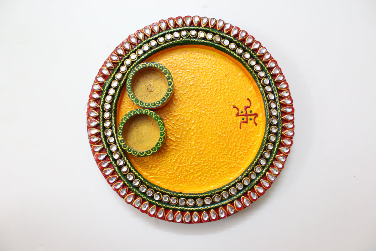 Round Pooja Thali