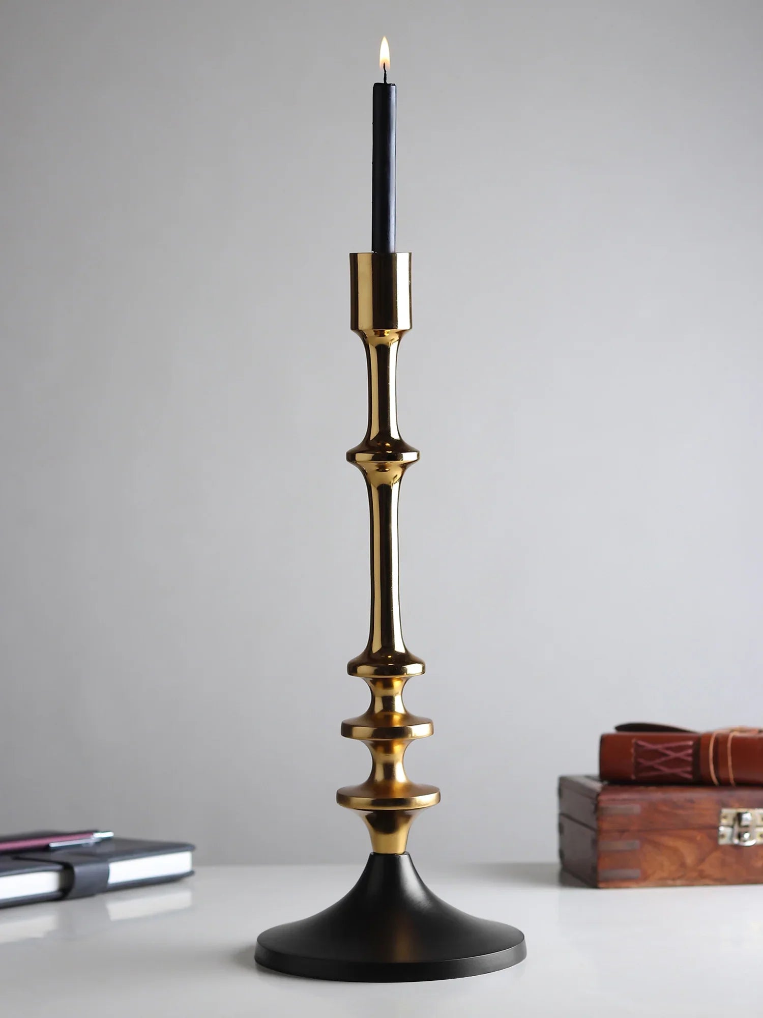 Aristea Silver Candle Holder