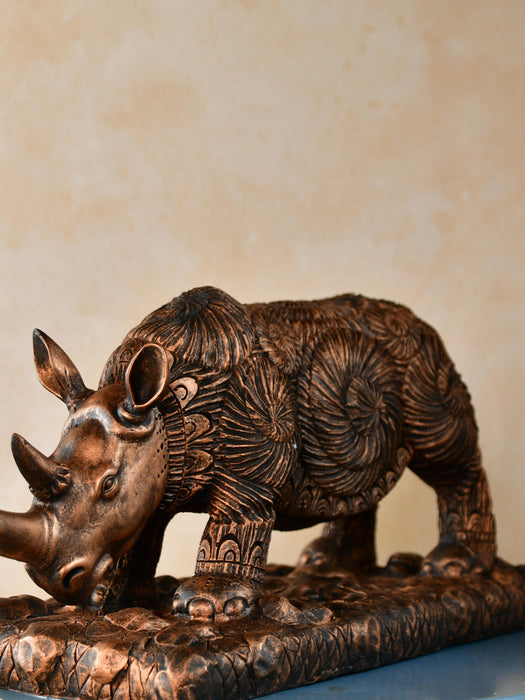 Resin Rhino Decor