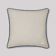 Palmettos & Plumage Embroidery Cushion Cover - Beige