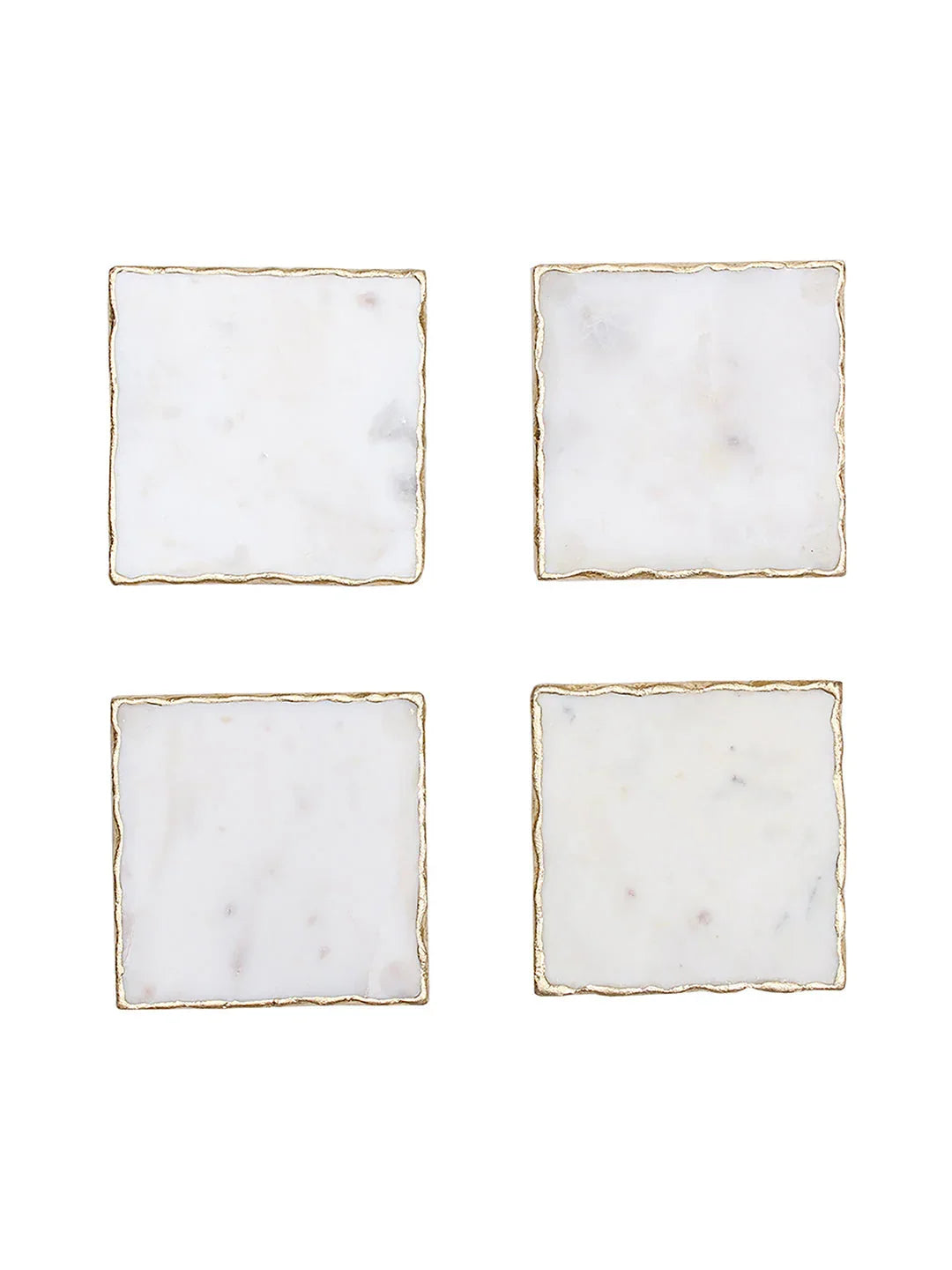 Scallops Coasters In White Colour