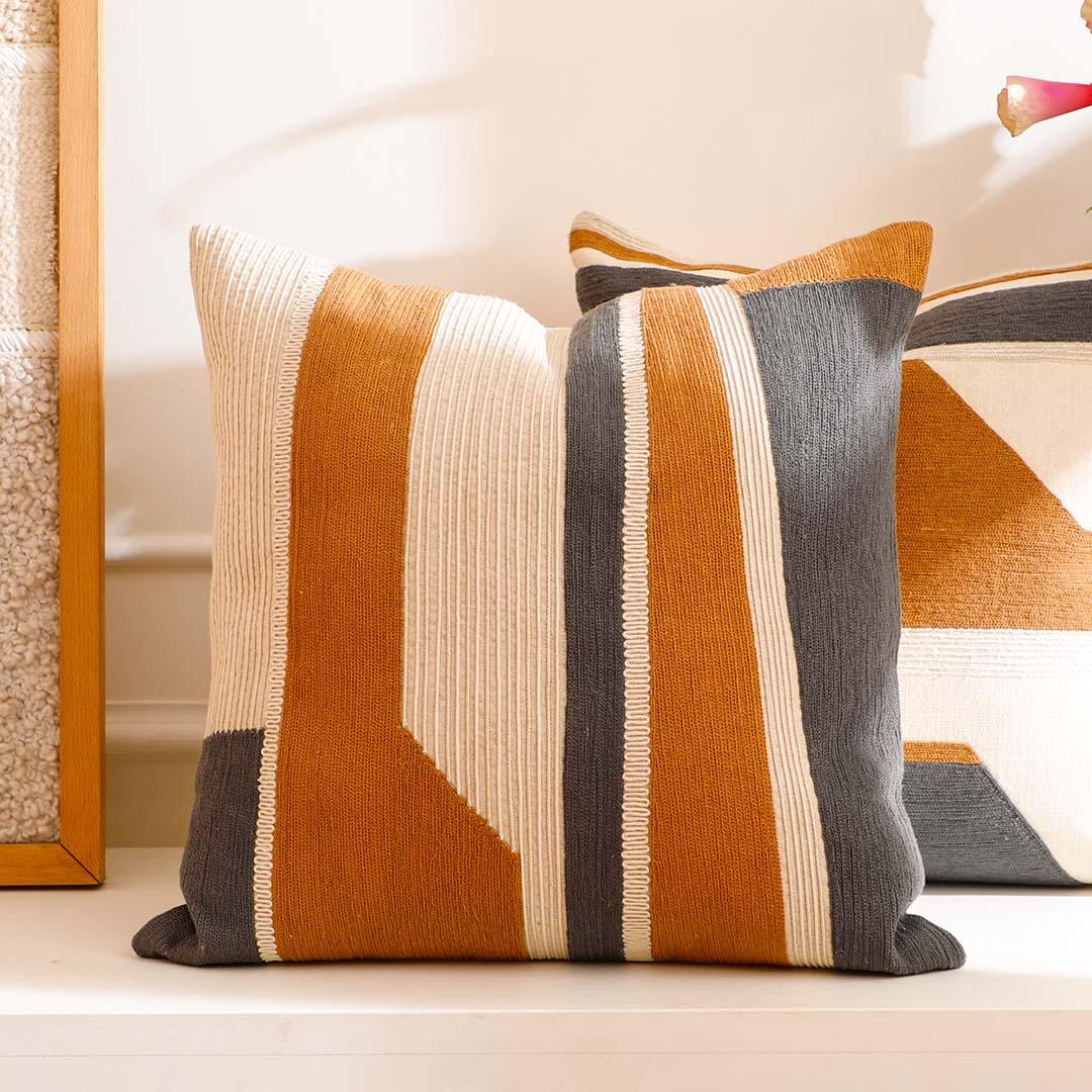 Clementine Embroidered Cushion Cover