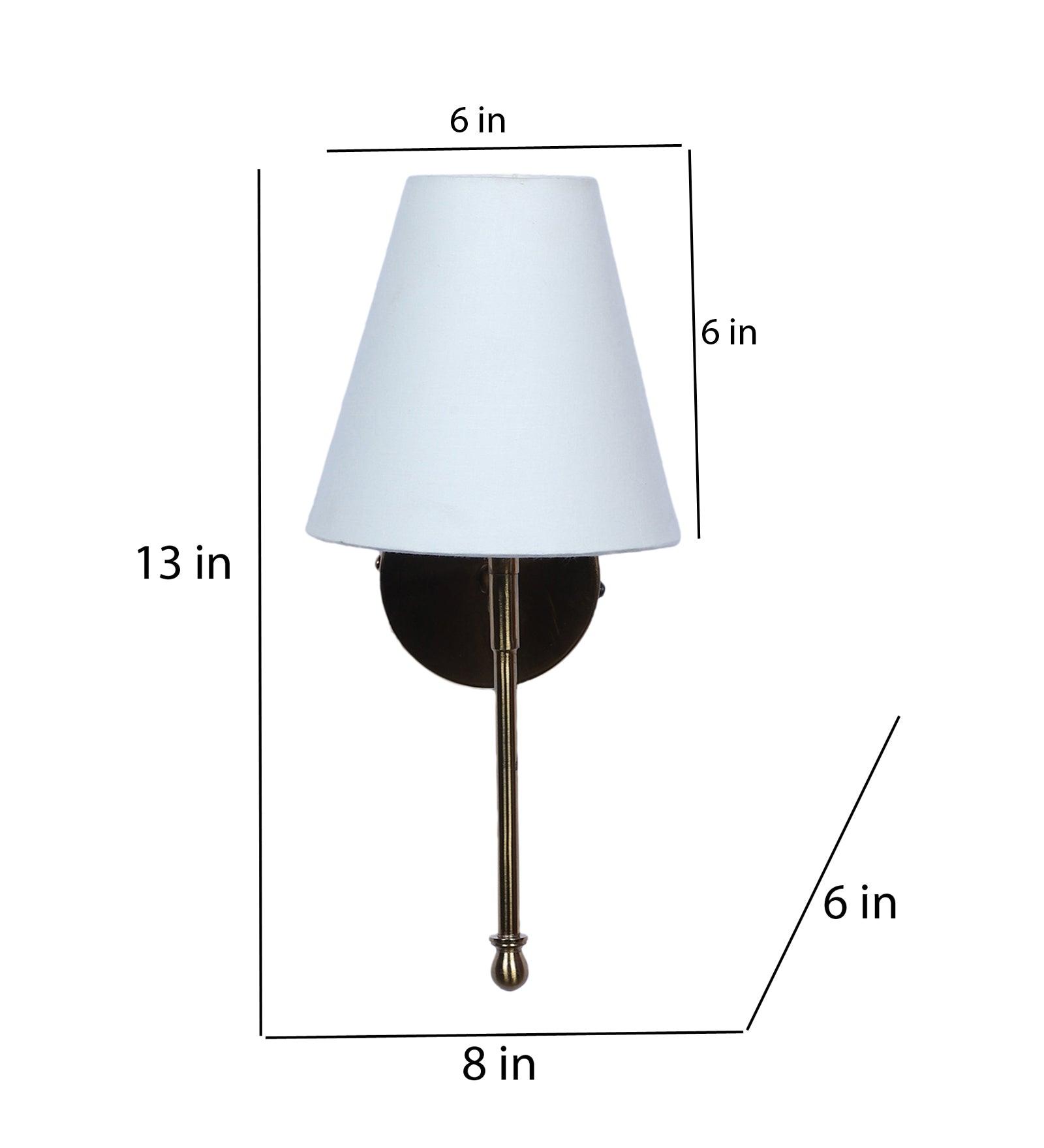 Gold Metal Wall Light | Holder Type : E27 holder ( without Bulb )