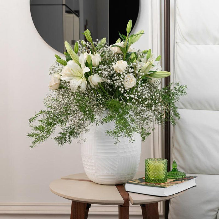 Luxury Glass Vase Coastal Charm | Flower Vase for Table Decor