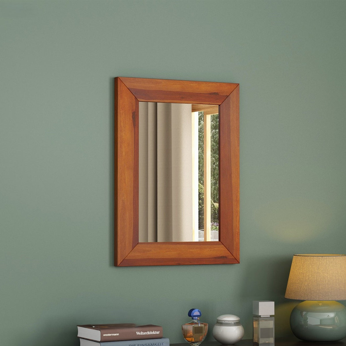 Neptune Mirror | Sheesham Wood, Mirror and Mdf