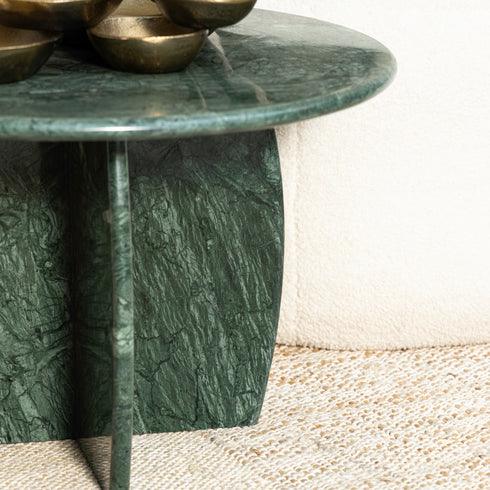 Jade Raio Marble Sofa Side Table for Living Room | Corner Table | Mini End Table