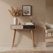Milan Navy and White Console