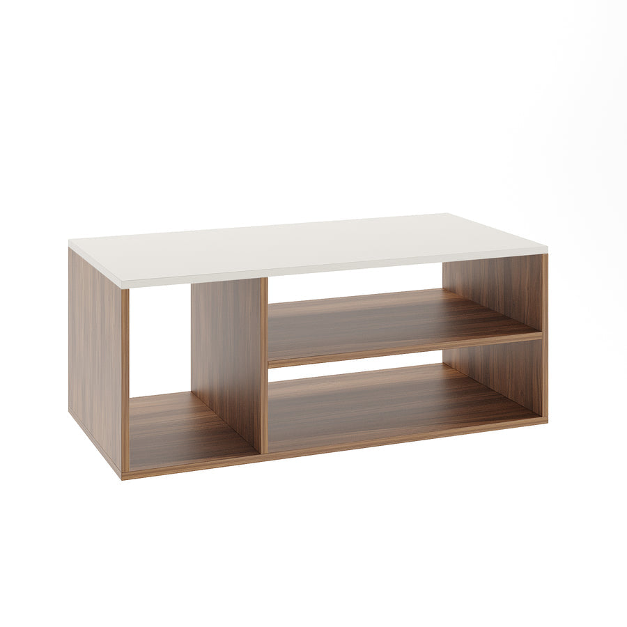 Coffee Table for Living Room with Storage Shelf - Medina