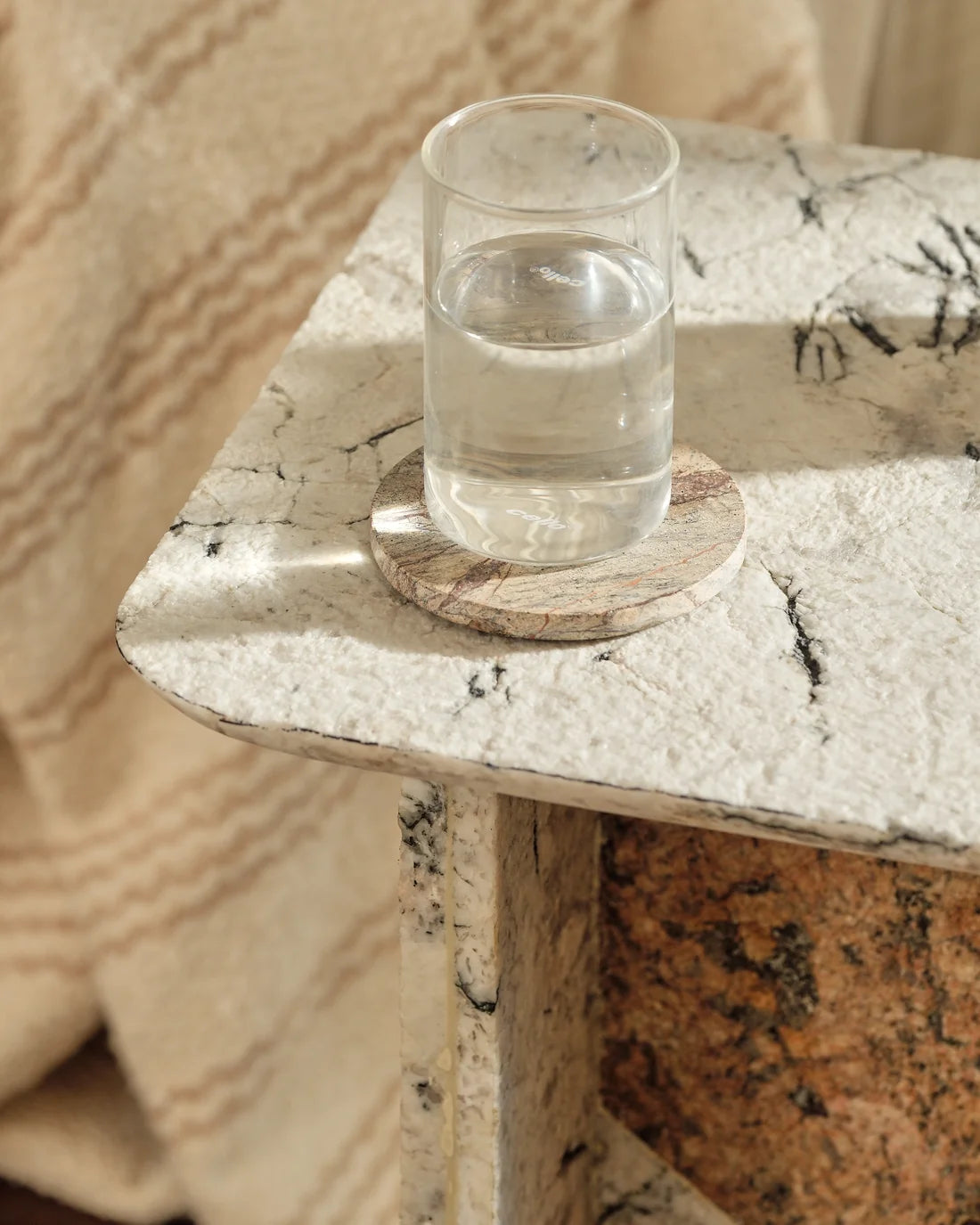 Haapoo - Alaska White and Alaska Beige | Side Table