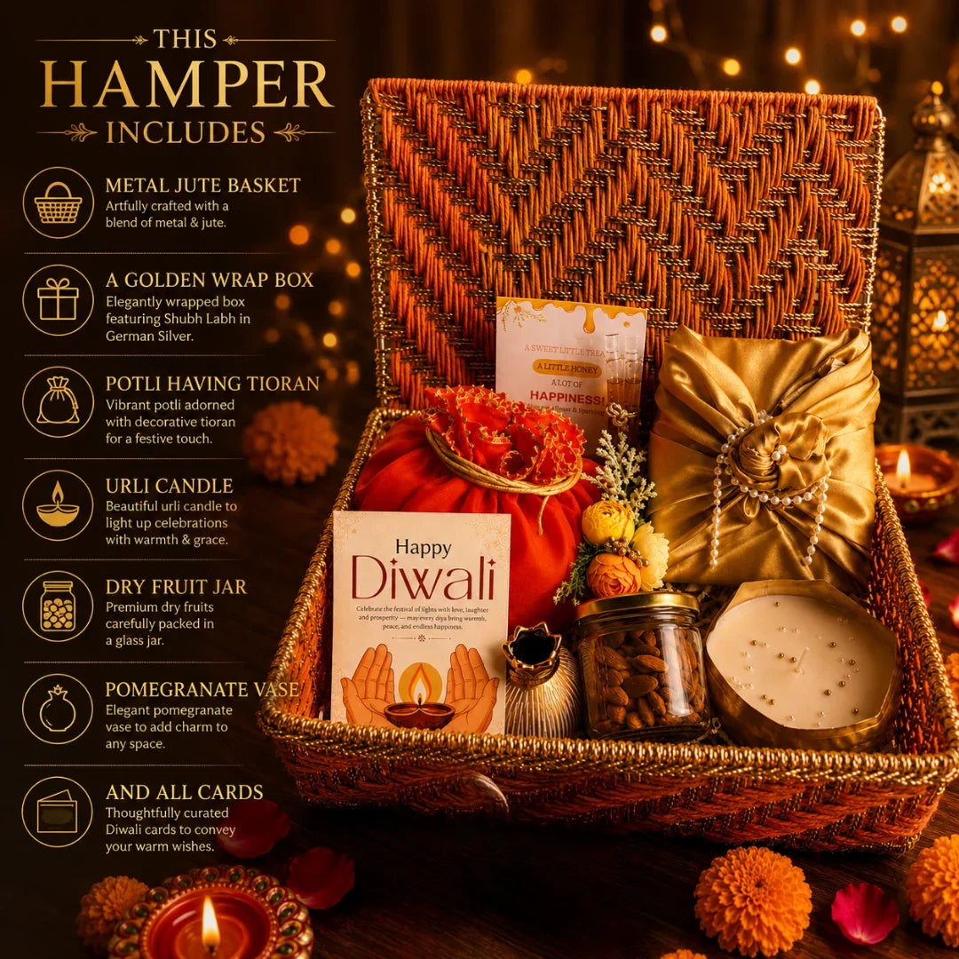 Rang Utsav Grand Orange Diwali Gift Basket