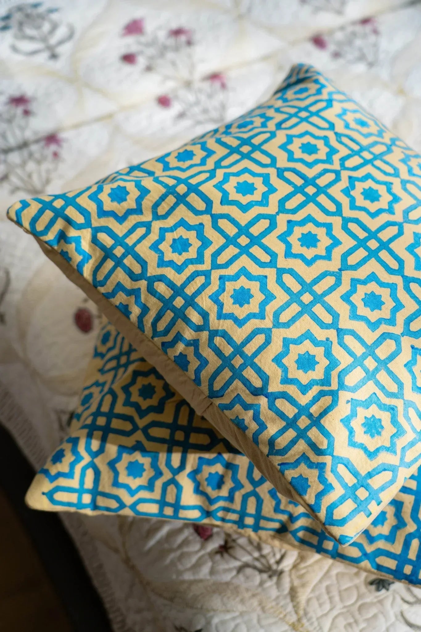 Neelam Block Cushion Cover
