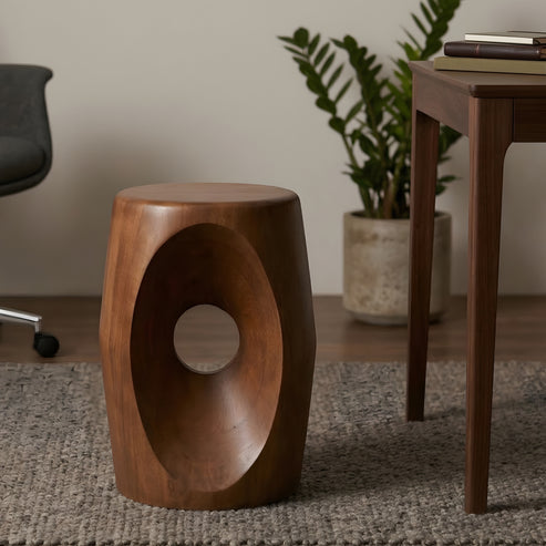 Ovalo Wooden Side Table