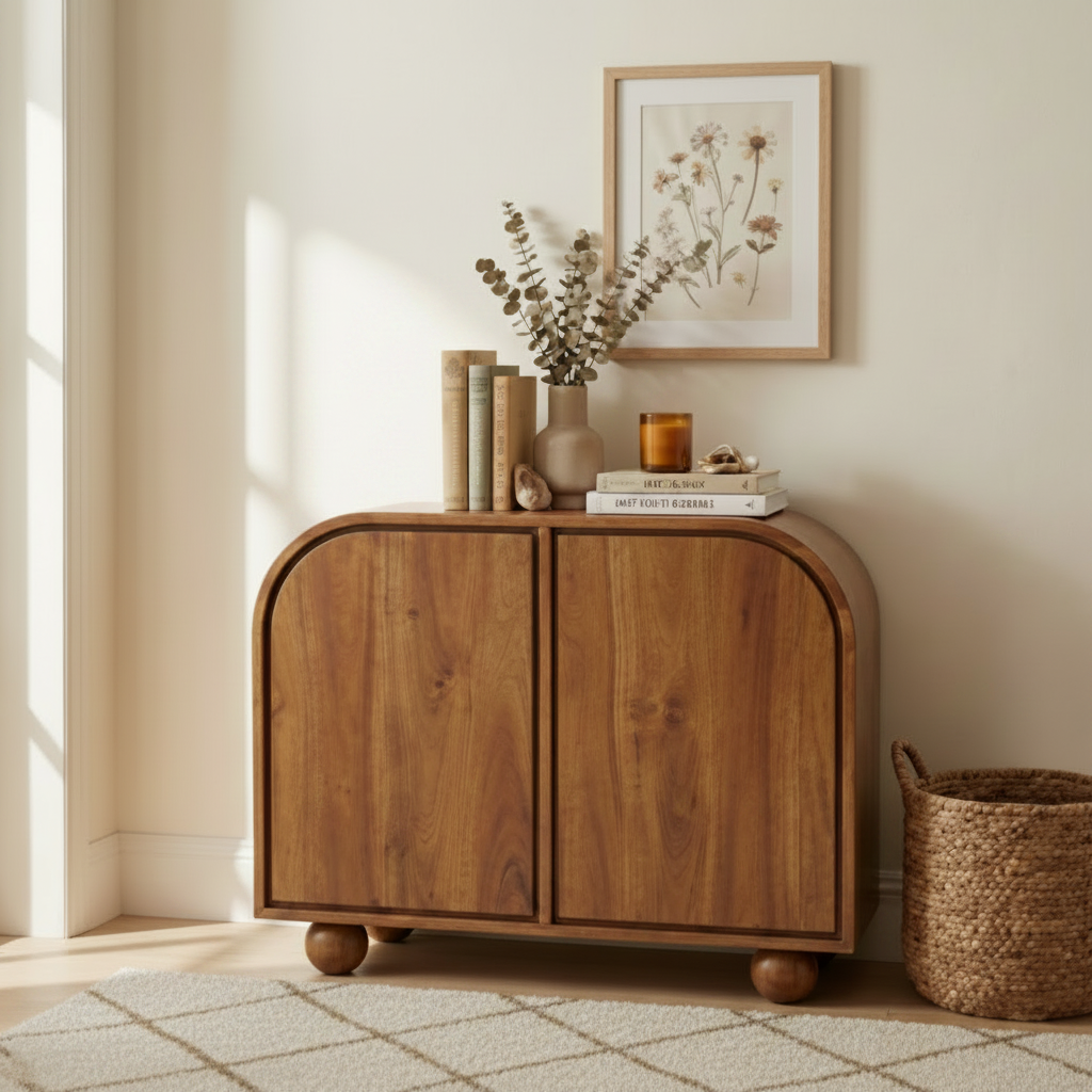 Santorini Small Cabinet | End Table With Storage