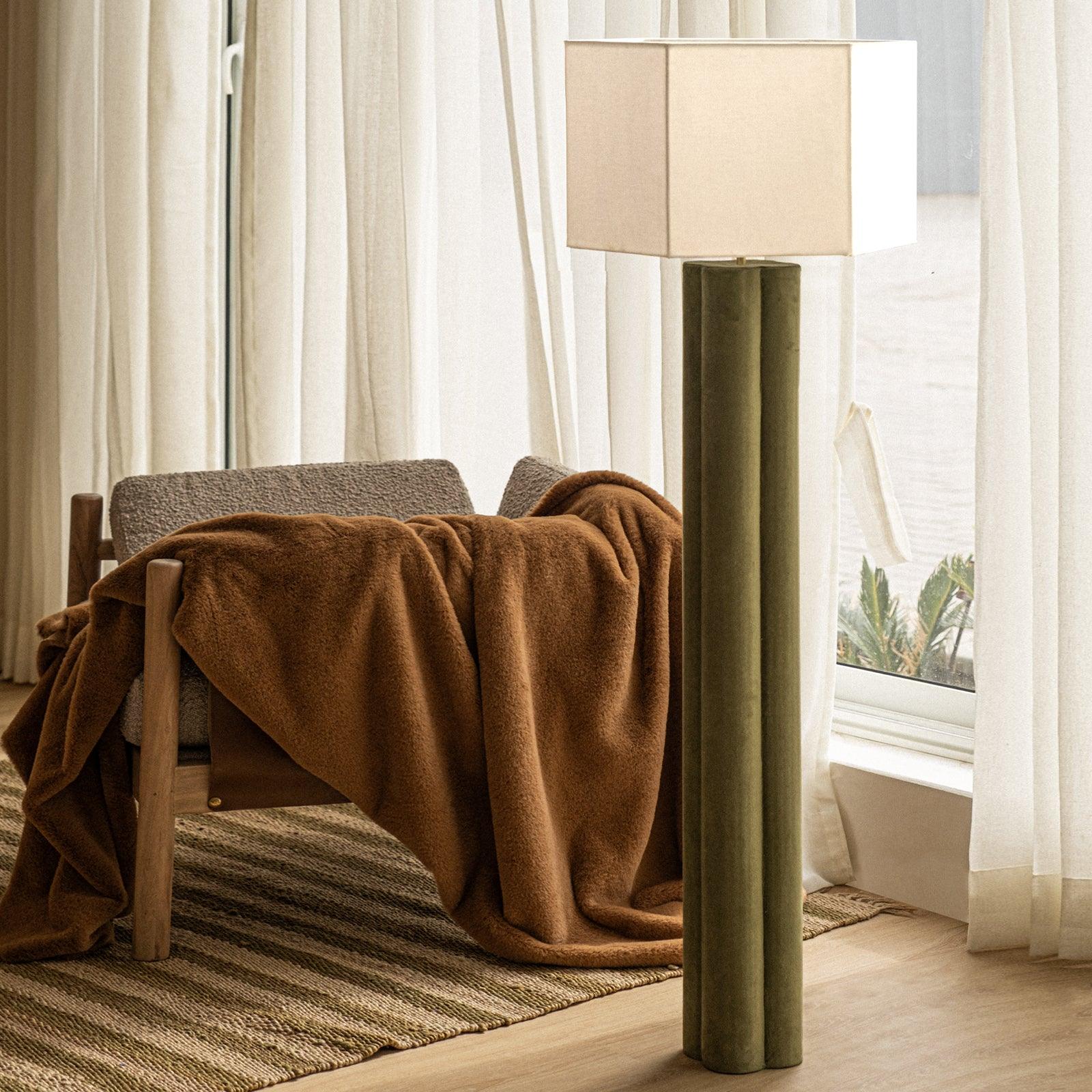 Ariya Wooden Floor Lamp | Standing Lamps for Living Room