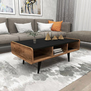 Oden Solid Mango Wood Coffee Table | Designer Center Table for Living Room | Tea Table