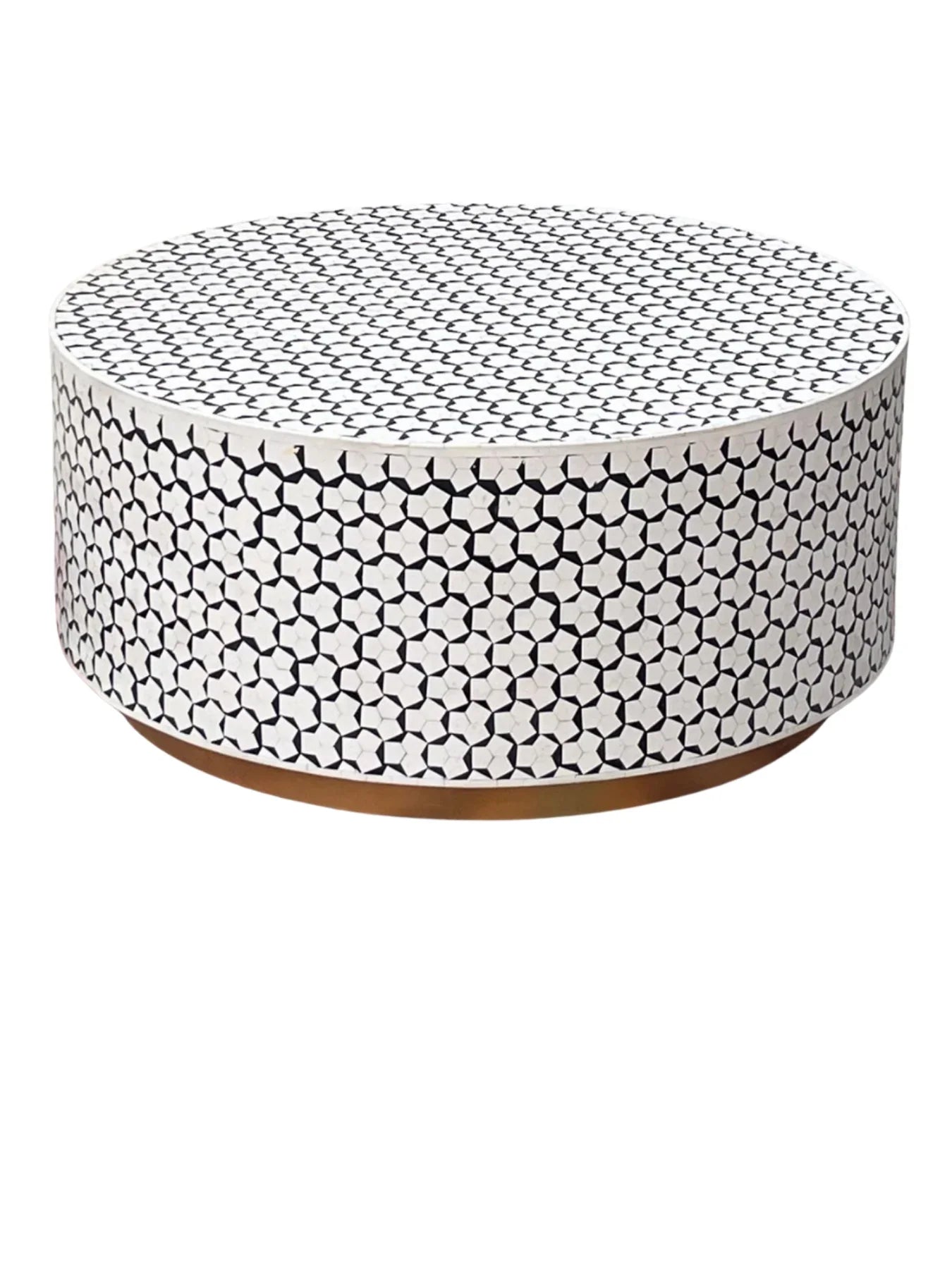 Targua Handcrafted Inlay Round Coffee Table