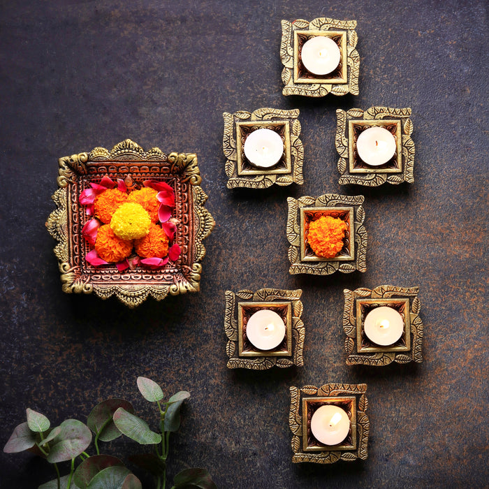 Swastik Diya Set of 10