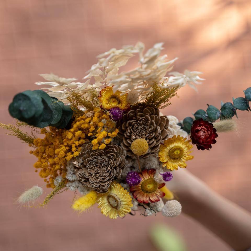 Tiny Timeless Bunch Naturally Dried Flowers | Delicate Dried Flower for Vase Decor