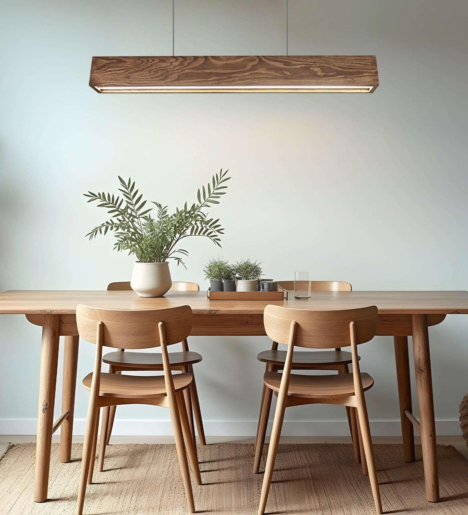 Sirius Brown Wooden Led Hanging Lamp | Pendant Lights for Living Room