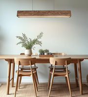 Sirius Brown Wooden Led Hanging Lamp | Pendant Lights for Living Room