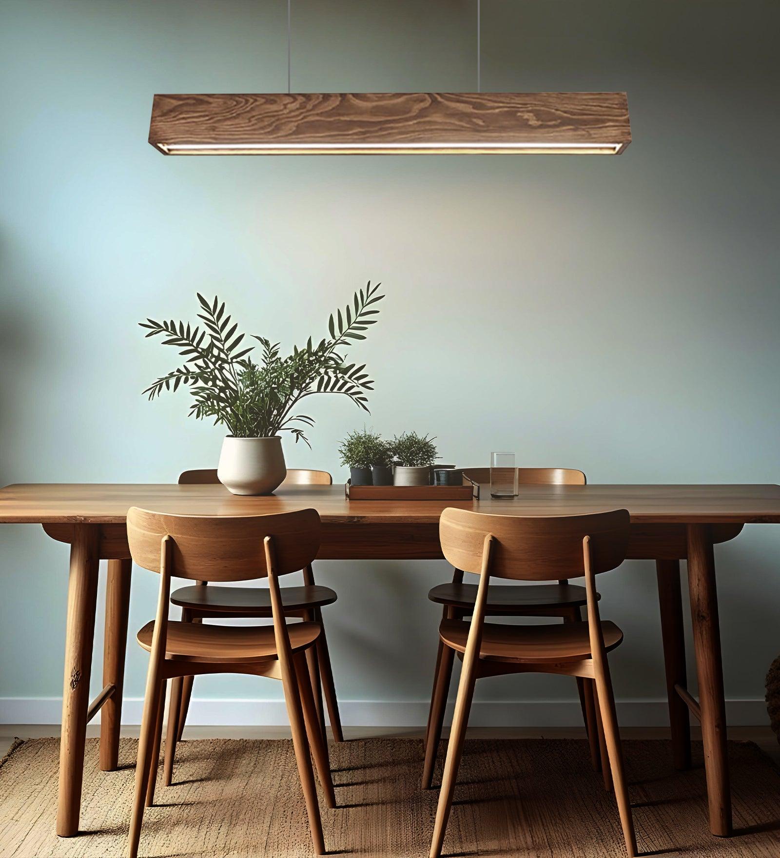 Sirius Brown Wooden Led Hanging Lamp | Pendant Lights for Living Room