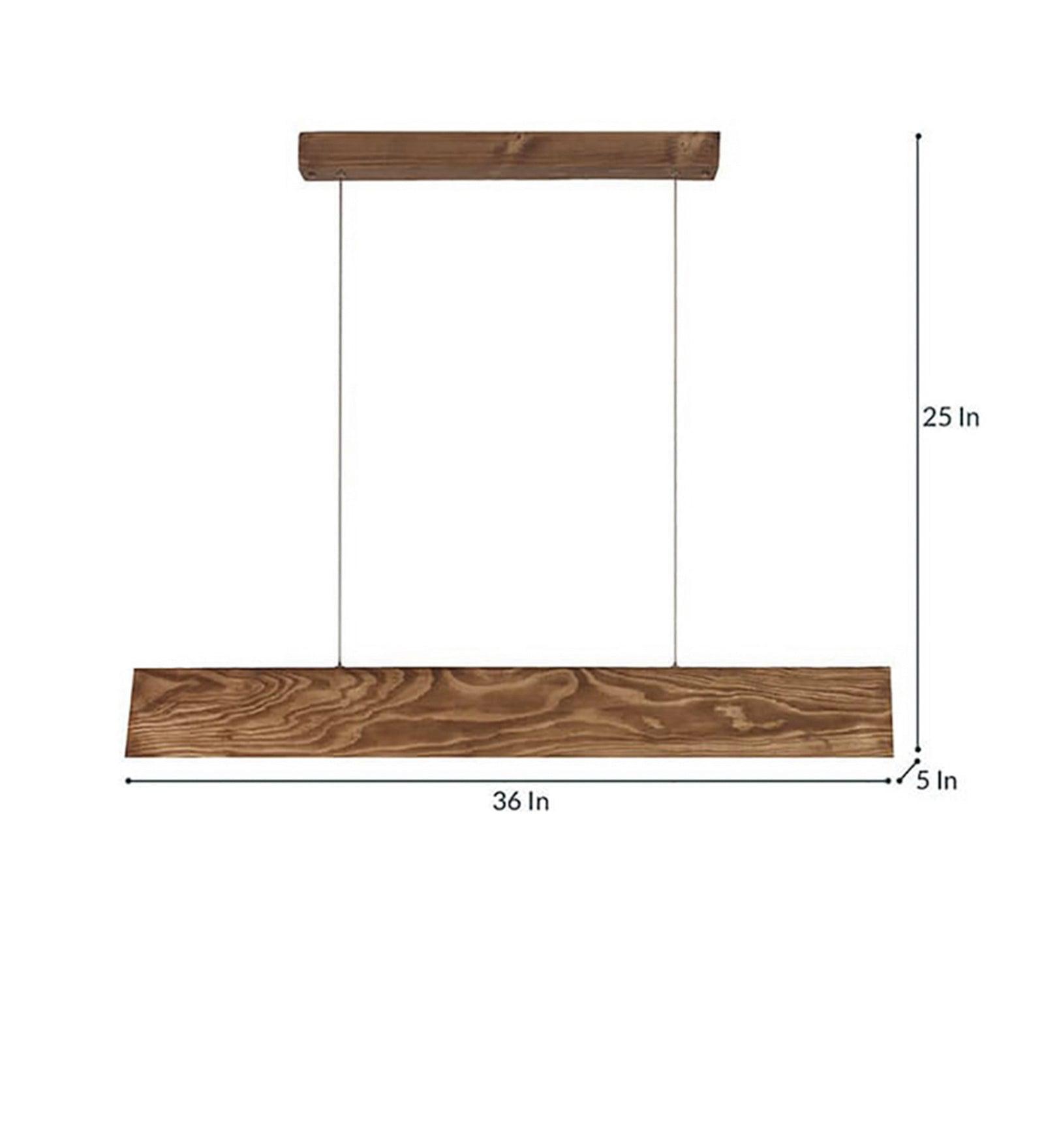 Sirius Brown Wooden Led Hanging Lamp | Pendant Lights for Living Room
