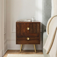 Slat Bedside Table | Sofaside Table with Drawer