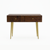 Slat Console Table | Sofaside Table with Drawer