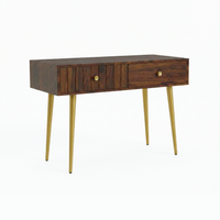 Slat Console Table | Sofaside Table with Drawer