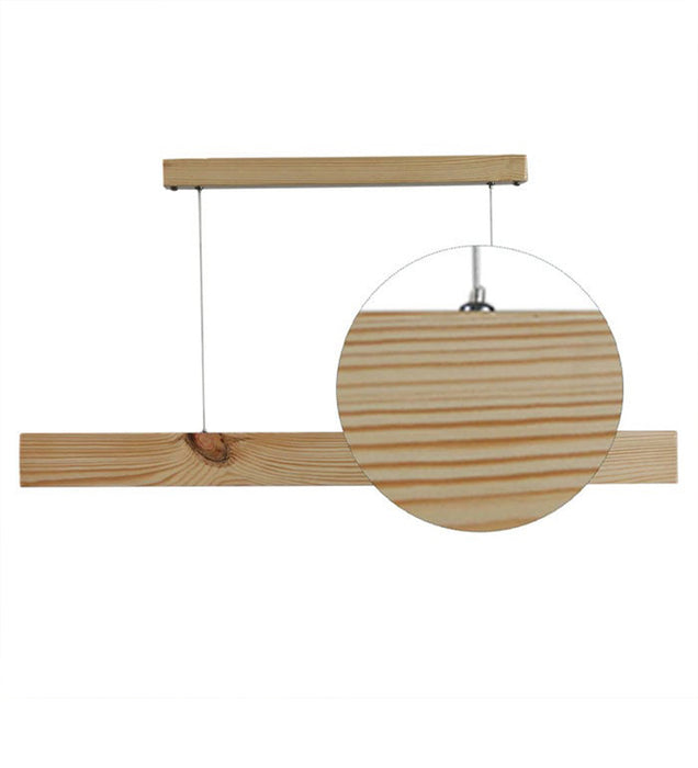 Slimline Wooden Led Hanging Light | Pendant Lights for Living Room