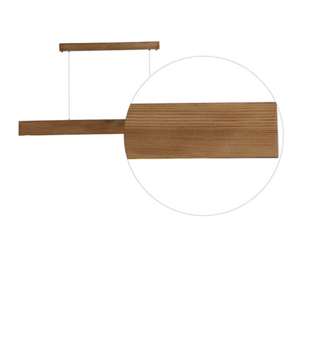 Slimline Wooden Led Hanging Light | Pendant Lights for Living Room