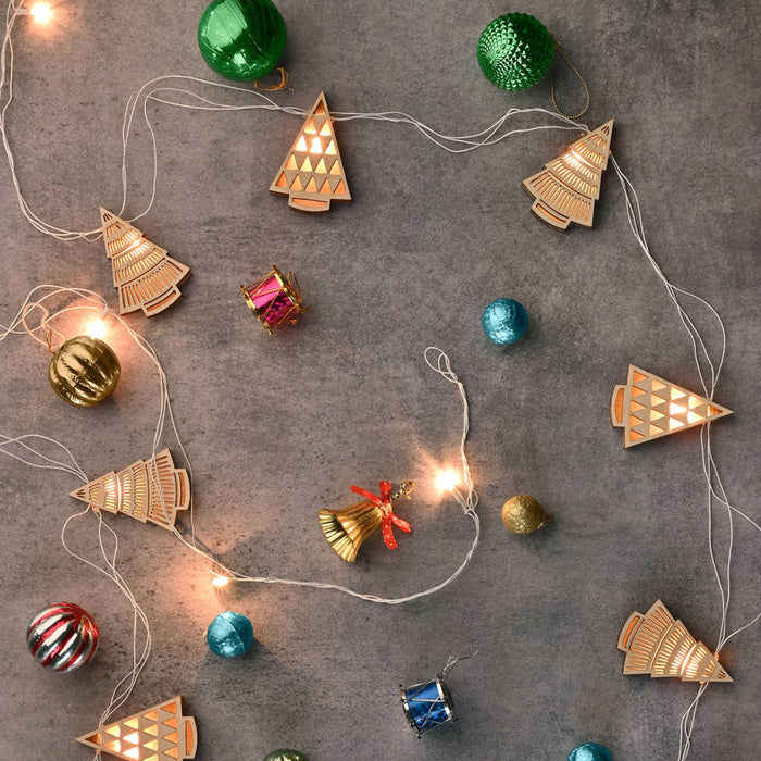 Theo Tree 3-D Bunting | Aesthetic Christmas Lights for Home Decor