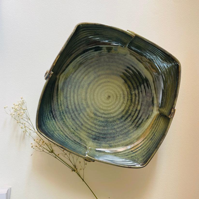 Azure Serenity Serving Bowl | Olive